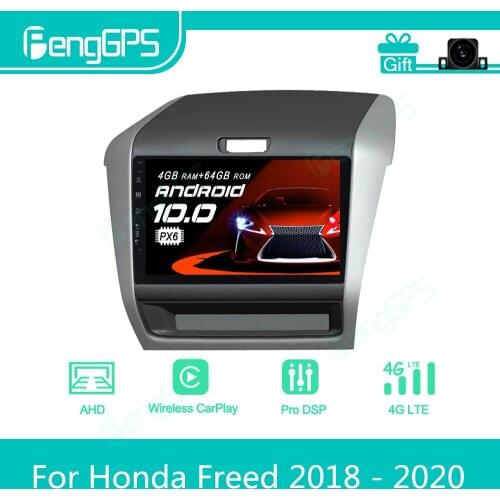 For Honda Freed 2018 - 2020 Android Car Radio Stereo Multimedia Player 2 Din Autoradio GPS Navigation PX6 Unit Screen Display