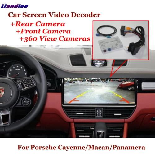 Car DVR Front Rear View Camera 360 Reversing Image Decoder For Porsche Cayenne/Macan/Panamera HD Origianl Screen Video Upgrade