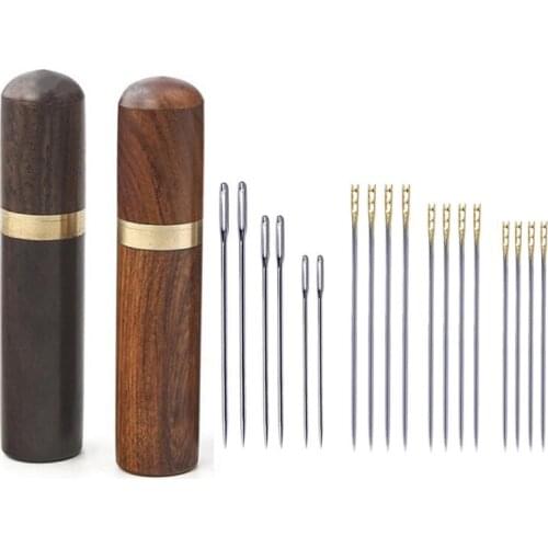 Household Big Eye Easy Thread Needles Side Opening Sewing Needles Embroidery Set Stainless Steel Sewing Threading Apparel Sewing