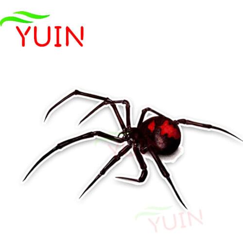 Black Widow Spider Car Sticker Personality Motorcycle Auto Parts PVC Decoration High Quality Waterproof Sunscreen Decal 14*8cm