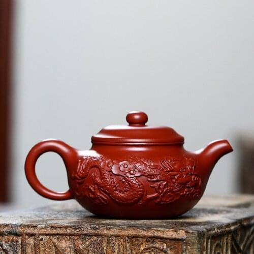 Flower Teapot Purple Clay Cookware Puer China Jasmine Teapots Teaware Travel Tea Set Tetera Ceramica Kitchen Supplies EH60TP