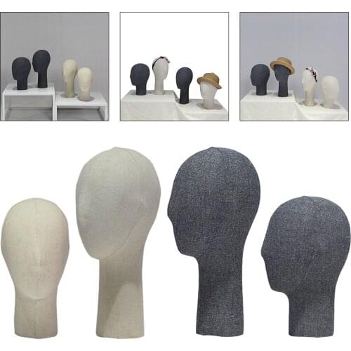 Abstract Mannequin Head 15 inch / 13 inch Height Manikin Practice Training Head for Display Wigs Hat Cap