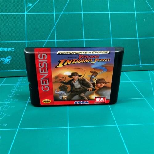 Young Indiana Jones - Instrument of Chaos - 16 bit MD Games Cartridge For MegaDrive Genesis console