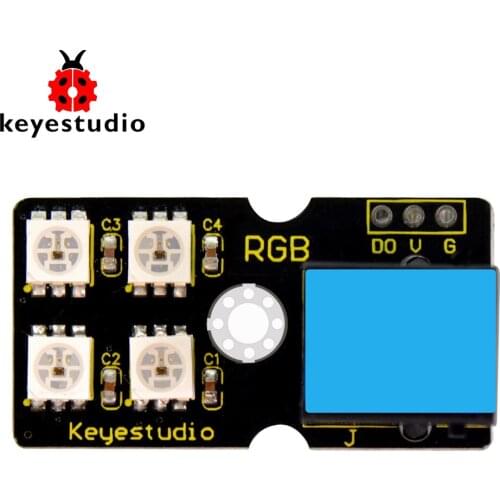 Keyestudio EASY plug 2812 2x2 full-color RGB Module for Arduino