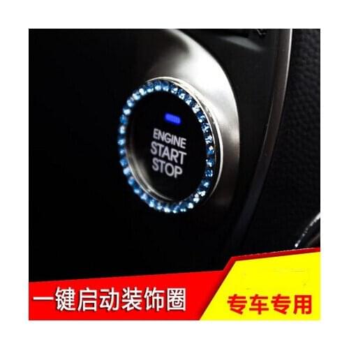 Car-styling Start Stop Button Ignition Key Ring For Chery Tiggo Fulwin A1 A3 QQ E3 E5 G5 V7 EMGRAND EC7 EC7-RV EC8