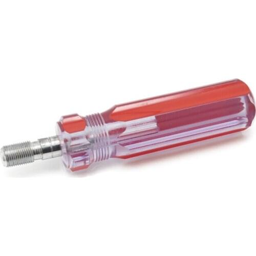 Red Clear Imperial Unit Thread CATV Coaxial Cable F Connector Insertion Tool