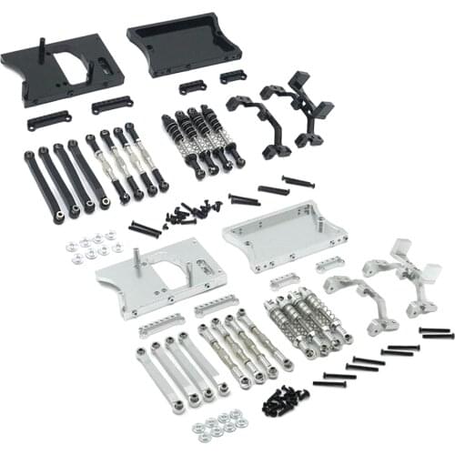 Metal Frame RC Tie Rods Servo Mounting Bracket Fixed Shock Absorber Tail Beam for MN91 MN99S Car Parts Model