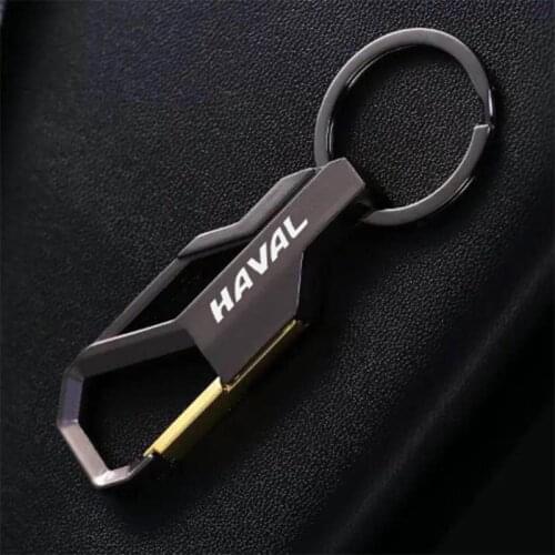 For Great Wall Haval H6 C50 F7 H9 M6 H5 F7X H6 Laser engraving style car Keychain Metal Waist Car Key Chain car logo Key Chain