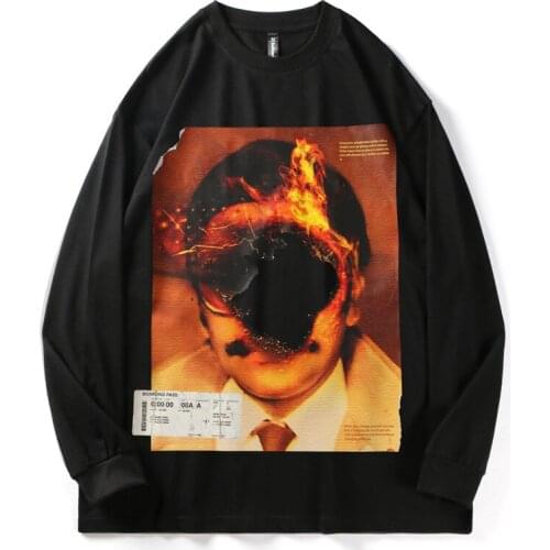 High quality mens oversized drop shoulder hoodie distressed old vintage High Street fashion sweatshirt cotton hoodies