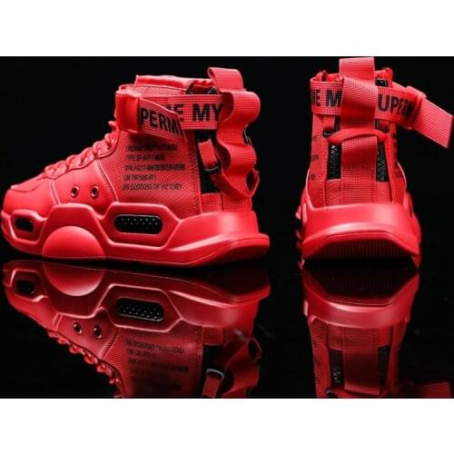 KLYWOO Hot Sale High Top Red Bottom Trend Sneakers For Men Hip Hop Casual Mens Shoes Tennis Boots Men Sports Running Shoes