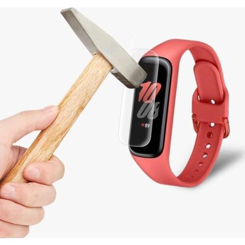 5pcs Soft TPU Clear Smartband Protective Film For Samsung Galaxy Fit 2 SM-R220 Smart Wristband Fit2 R220 Screen Protector Cover