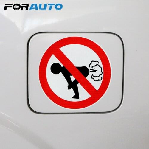 FORAUTO No Farting Car Sticker Motorcycle Car Decal Auto Accessories Car Styling Auto Decals