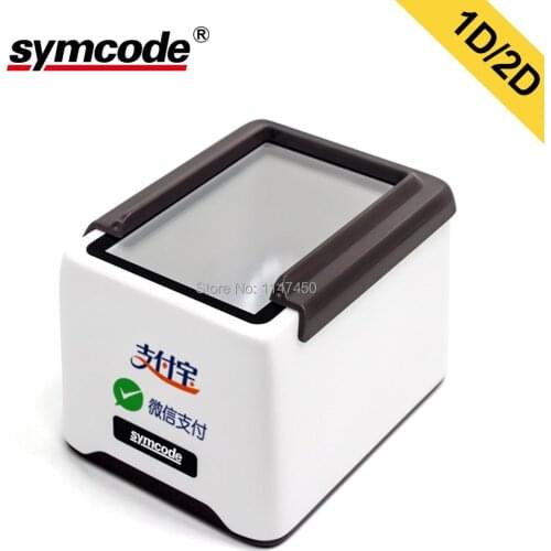 Desktop 1D 2D Barcode Scanner, USB Wired / Bluetooth+2.4G Wireless QRCODE BarCode Reader,Work on Screen Codes for Mobile Payment