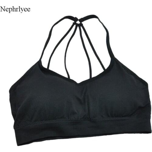 2021 New Cross Back Women Sports Bra Seamless Padded Anti-light Underwear Fitness Sport Brassiere Tops Push Up Bras CA280