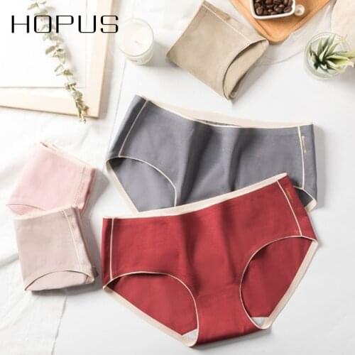 Cotton Briefs Fashion 2020 New Womans Underwear Cotton Traceless Female Panties Casual Comfortable Womens UnderPants