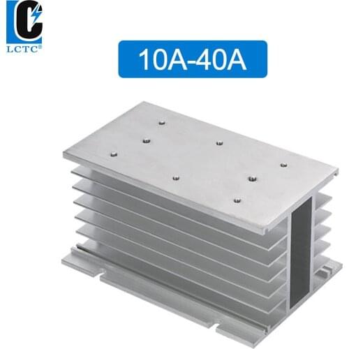 150*100*80 mm 10-120A single three phase solid state relay SSR heat sink Aluminum radiator 25A 40A 50A 60A 80A 100A