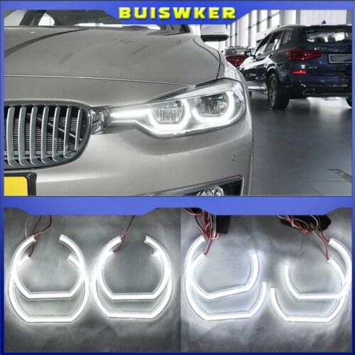 Excellent Ultra bright DTM Style led Angel Eyes halo rings For BMW E46 M3 Coupe Convertible 1999-2006 xenon headlight