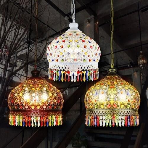Send LED light bulb Southeast Asia Color Crystal Chandelier