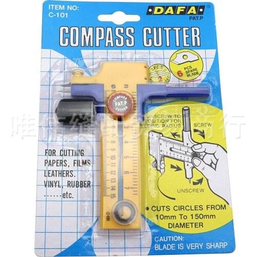 DAFA handwork DIY cut circle tool cut draw compass cut circle knife