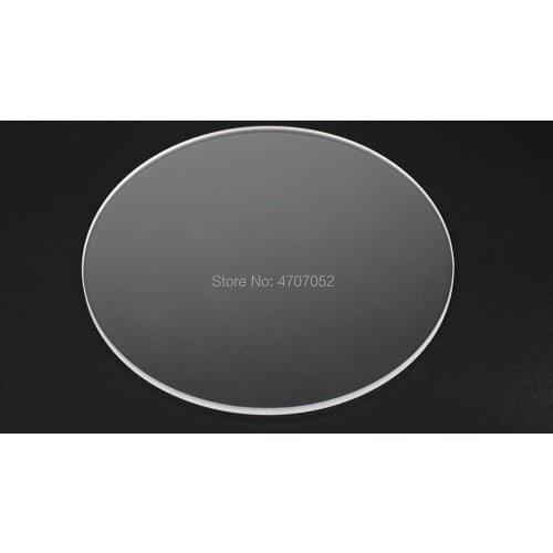High Purity Fused Sheet Diameter 40mm*3mm Quartz Round Plate Clear Glass