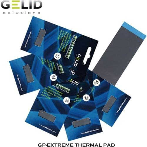 Gelid GP-Extreme Thermal Pad 12W/mk For Graphics Card GPU Northe & South Bridge Cooling Silicone Mat Gasket 80*40mm 0.5-3mm