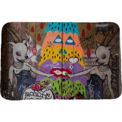 Creative 3D Abstract Painting Series Carpets and Rugs for Bedroom Living Room Carpet Kitchen Bathroom Anti-Slip Floor Mats