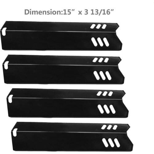 BBQ Parts 91591(4-pack) Porcelain Steel Heat Shield Replacement Heat Plate for Uniflame GBC1059WB,GBC1069WB-C, GBC1143W-C