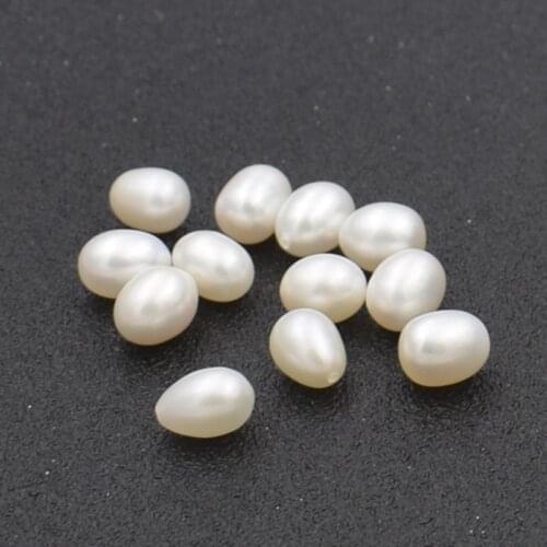 3A High Quality Drop Pearls 10x14mm 5x7mm Half Hole Natural Freshwater Pearl for Women Pearl Earring