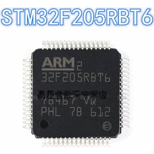 1PCS 100% new original authentic STM32F205RBT6 QFP-64 32F205RBT6 QFP64 32-bit microcontroller chip