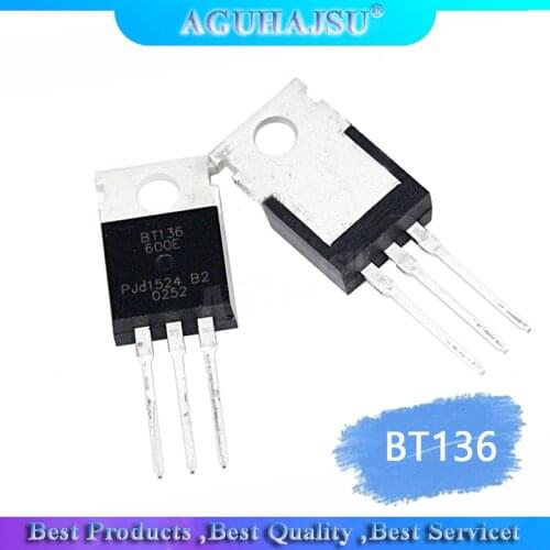 10PCS BT136-600E TO220 BT136-600 TO-220 BT136 136-600E new 4A/600V Two-way thyristor