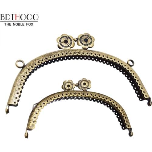 10Pcs/lot wholesale Metal Clasp Purse for Clutch Bag Handles Purse Frame DIY Bag Accessories Frame 8.5cm/12.5cm /16.5cm