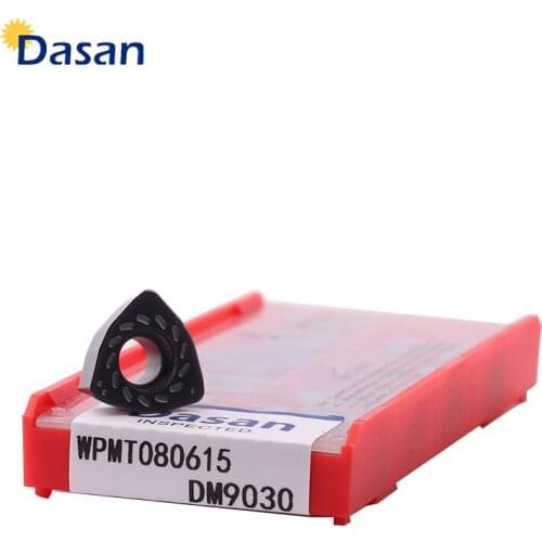 10pcs WPMT080615 Carbide Inserts Face Milling Cutter Good Quality End Mills Tungsten Steel Plate for Lathe Tool Cutter TXP08