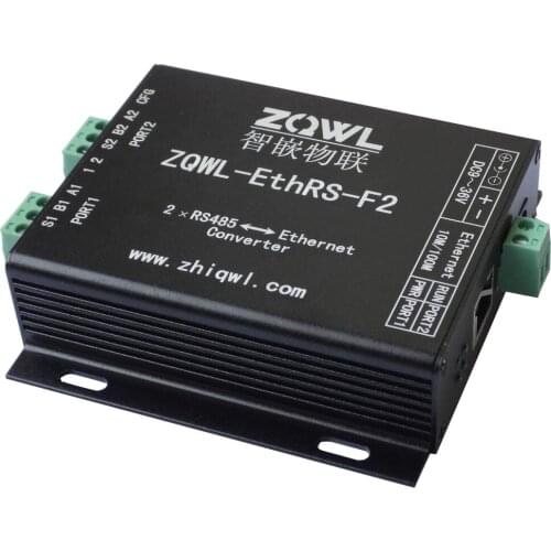 2 Channels Optional Serial Device Server RS232 RS485 or TTL to Ethernet Converter, Modbus RTU to Modbus TCP