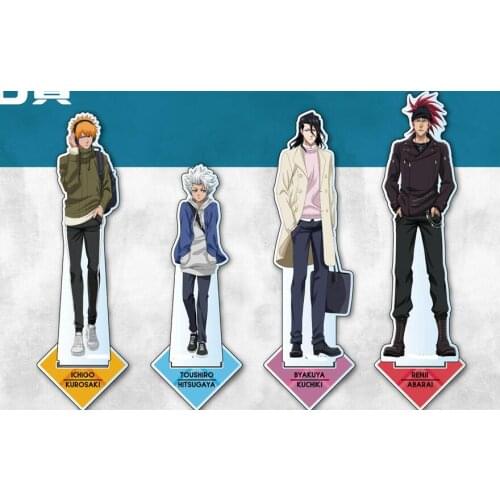 Anime BLEACH Kurosaki Ichigo Orihime Inoue Casual Clothes Series Acrylic Stand Figure Model Plate Desktop Toy Cosplay