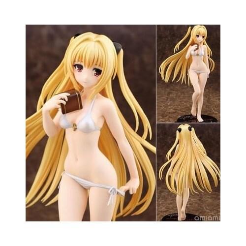 Anime To LOVE Ru Golden Darkness Figure PVC Collection Toys Hobby Model Doll Swimsuit Girl