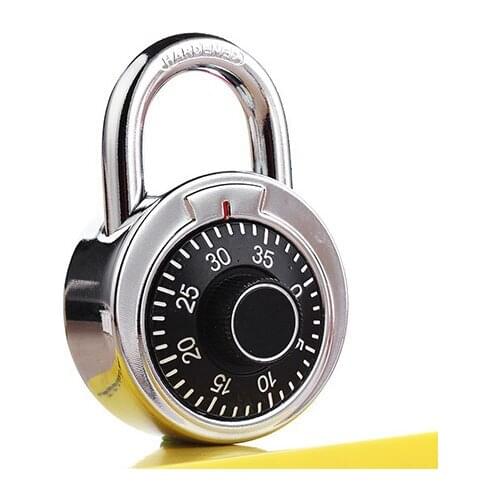 Free Shipping Safe Round Luggage Suitcase Security Bicycle Rotary Padlock Digit Combination Code Lock