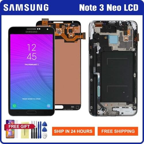 5.5" AMOLED Screen For Samsung Galaxy Note3 Neo Lcd Display Digitizer Parts For Samsung Note Galaxy 3 Mini N750 N7505