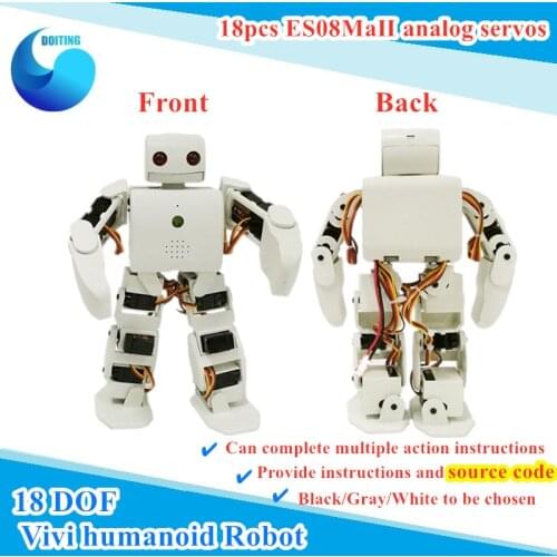 1 set Plen 2 Vivi Humanoid Robot with Control Board+ Servos+ Charger Compatible With Arduino 3D Printing Provide Source DIY
