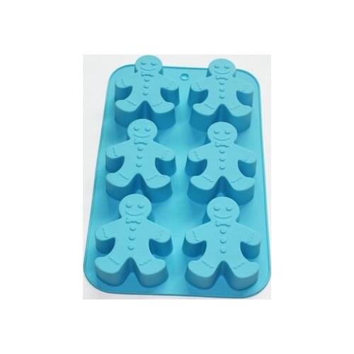 Gingerbread Man Soap Cookies Cupcake Muffin Siliocne Mold Xmas Gift