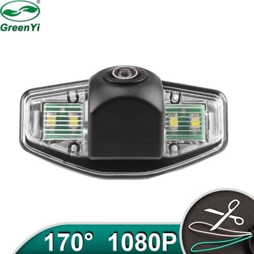 GreenYi HD AHD 1080P 170 Degree Fisheye Lens Vehicle Rear View Camera For Honda Civic Crider Ciimo Concept S1 2012 2013 Car