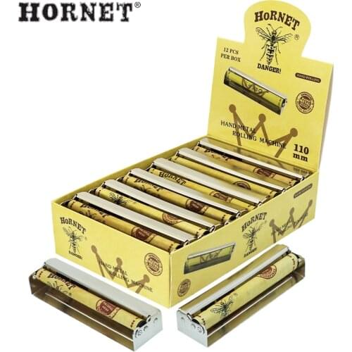 HORNET DANGER 110MM Cigarette Rolling Machine KingSize Metal Cigarette Maker Hand Roller Papers