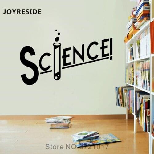 JOYRESIDE Science Wall Education Decals Chemistry Vinyl Sticker School Classroom Living Room Interior Home Designs Mural A1474