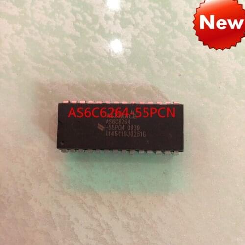 New AS6C6264-55PCN AS6C6264 DIP-28