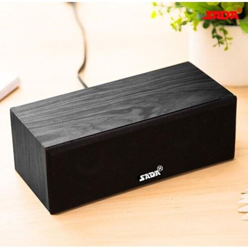 Wired Speaker Wooden Computer Desktop PC For Phone MP3 MP4 Player Audio 3.5mm Channel 2.0 USB Mini Subwoofer