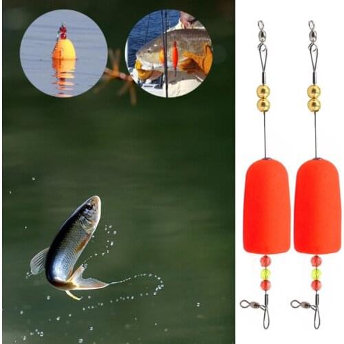E56D 2Pcs/Lot Fishing Bobber Cork Floats Pesca Balsa Buoy Wood Long Tail Fishing Floats Tackle Flotteur Peche