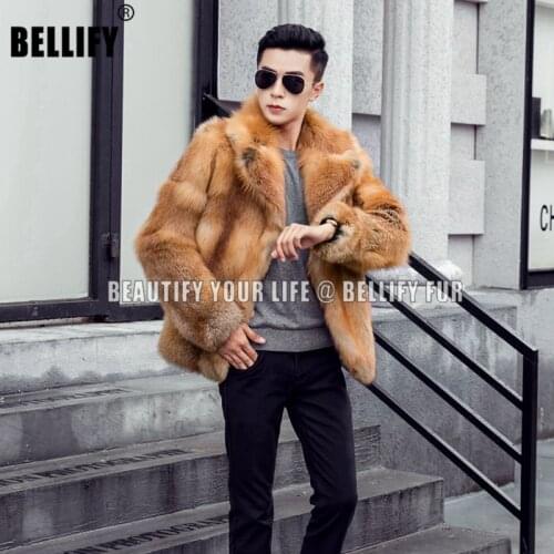 2020 fur coat long section Parker coat ladies mens winter coat coat real fox fur Parker coat slim fashion