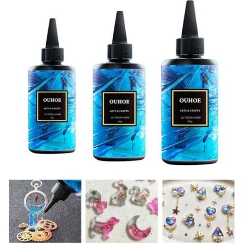 30/100/200g UV Resin Glue Quick-Drying DIY Crystal Resin Mold Jewelry Making Accessories Handmade Crafts Nail Art Decoraction