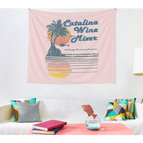 Catalina Wine Tapestry Fashion Room Decor Pattern Print Tapestry Wall Bedroom Carpet Bed Sheets