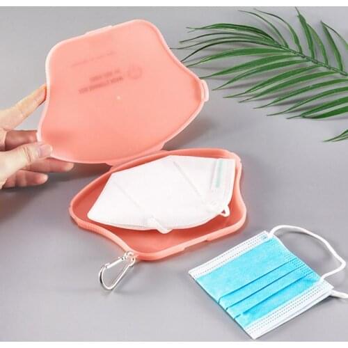 Mask Box Portable Storage Box Snap-in Mask Bag Dustproof Mask Storage Masks Moisture-proof Face Mask Storage Clip Home Gadget