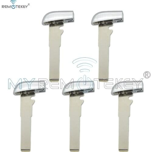 Remtekey 5pcs SIP22 smart emergency key blade for Jeep Renegade spare remote key insert uncut blade